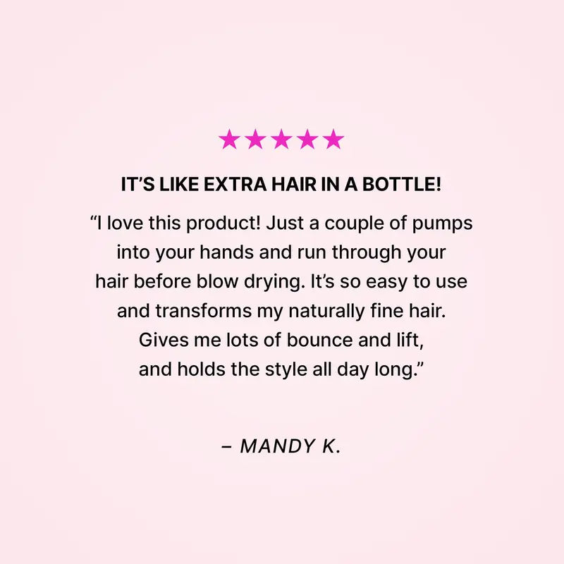 Carb-Infused Leave-In Treatment for Fine and Thin Hair, Thickening Blow-Dry Formula