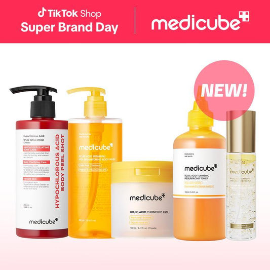 Smooth & Clear Body Care Set - Hypochlorous Acid Peel, Kojic Acid Body Wash, Toner Pad & Mist