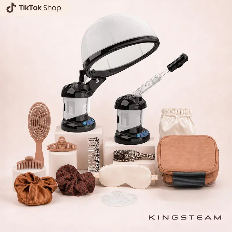 2-in-1 Hair and Facial Steamer with Ozone and UV Lamp for Deep Conditioning