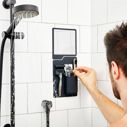 Ultimate Shower Organization Bundle - Silicone Body Scrubber and Storage Set