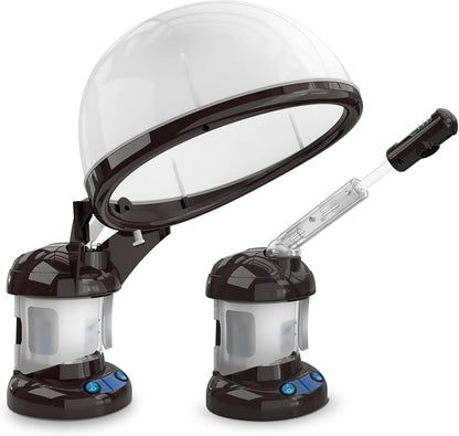 2 in 1 Ozone Facial and Hair Steamer for Personal Care at Home or Salon