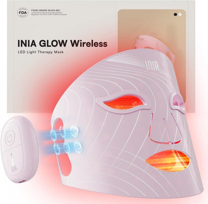 Red Light Therapy Mask for Face - Wireless LED Face Mask with Near-Infrared (NIR) Light