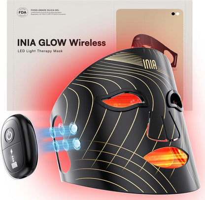 Red Light Therapy Mask for Face - Wireless LED Face Mask with Near-Infrared (NIR) Light