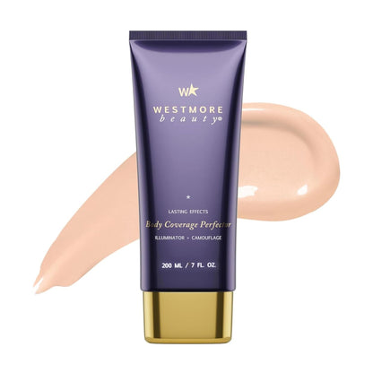 Westmore Beauty Skin Foundation Concealer, Body Makeup 3.5 Fl Oz (Golden Radiance, Cream) - Waterproof, Transfer-Resistant, Long-Lasting Coverage for Tattoo, Stretch Marks, Scars