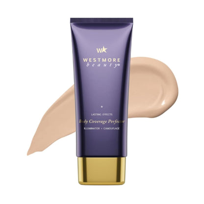 Westmore Beauty Skin Foundation Concealer, Body Makeup 3.5 Fl Oz (Golden Radiance, Cream) - Waterproof, Transfer-Resistant, Long-Lasting Coverage for Tattoo, Stretch Marks, Scars