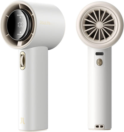 Next-Gen Handheld Fan - High-Speed Airflow, 40h Runtime, Metal Body, 1-100 Speed Scroll Wheel