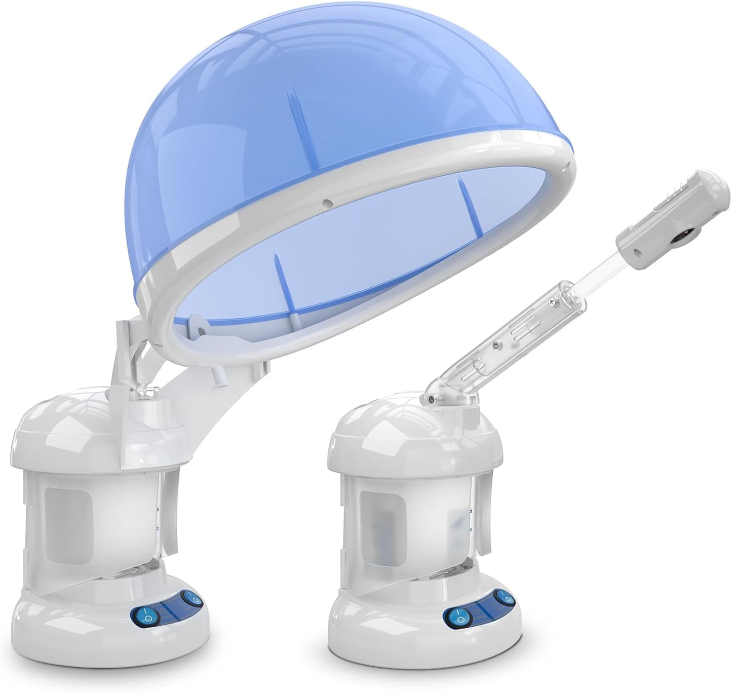 2 in 1 Ozone Facial and Hair Steamer for Personal Care at Home or Salon