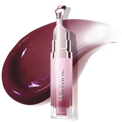 Brightening Lip Serum, Hydrating & Plumping Tinted Lip Gloss with Peptide and Squalane (01 Baby Pink)