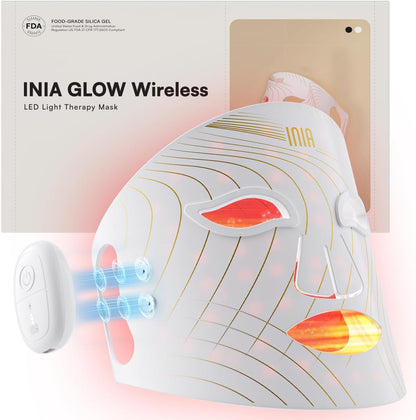 Red Light Therapy Mask for Face - Wireless LED Face Mask with Near-Infrared (NIR) Light