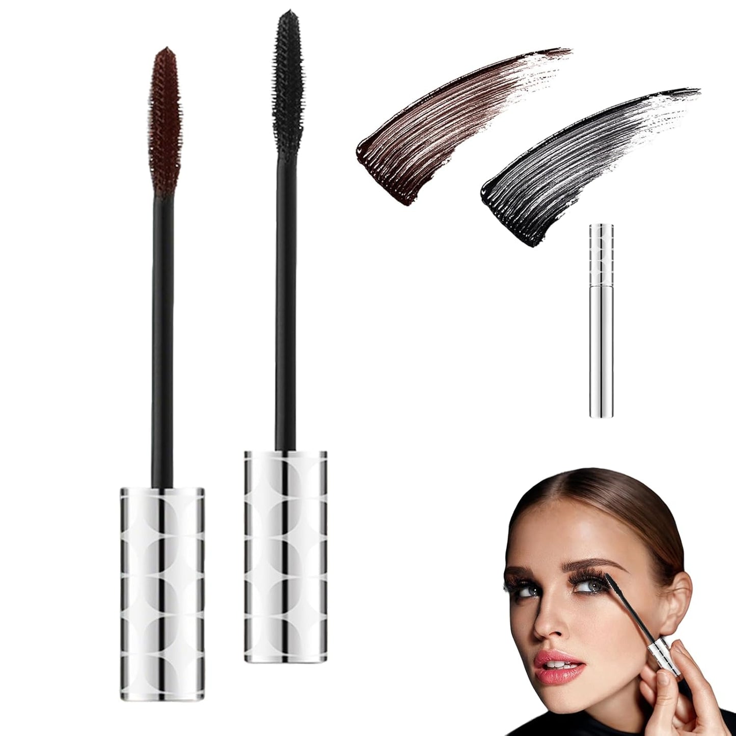 Mascara for Older Women 60 Plus, Volume and Length for Thinning Lashes, Waterproof Black