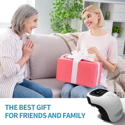Portable Electric Knee Massager - Rechargeable Heat and Vibration Machine for Joint Relief