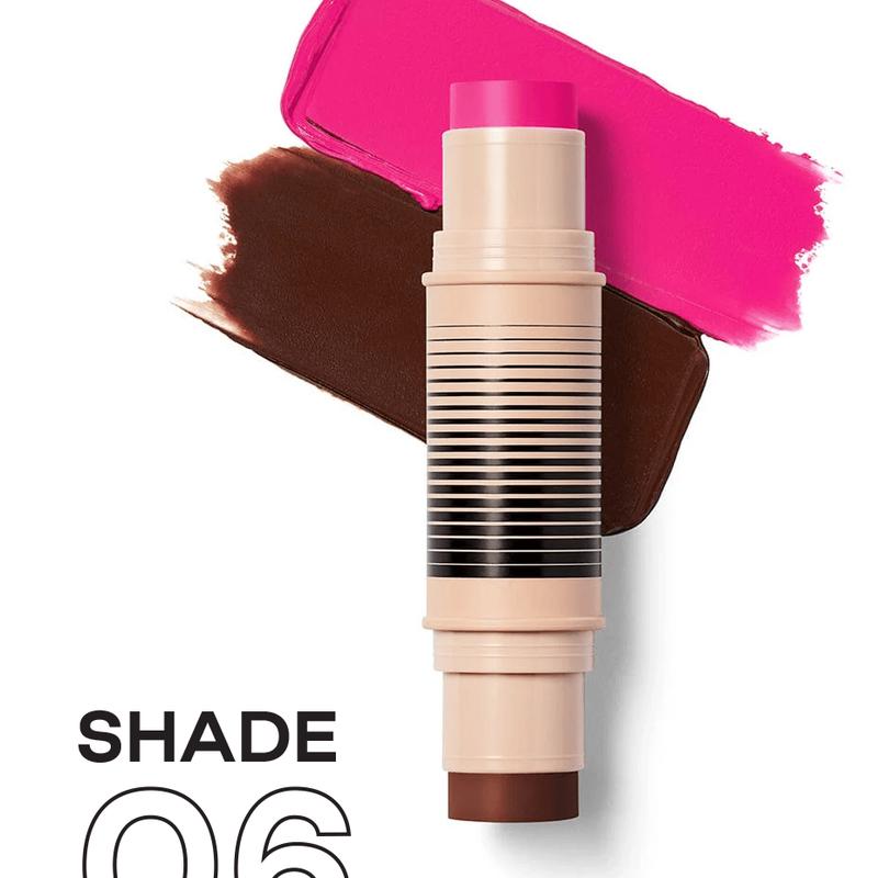 Award-Winning Blush and Bronzer Makeup Stick, Easy-to-Blend Dual-Ended Cosmetics for Flawless Glow