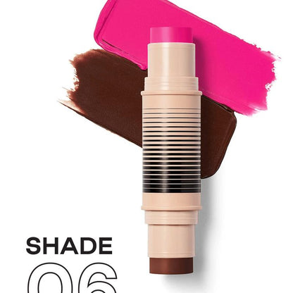Award-Winning Blush and Bronzer Makeup Stick, Easy-to-Blend Dual-Ended Cosmetics for Flawless Glow