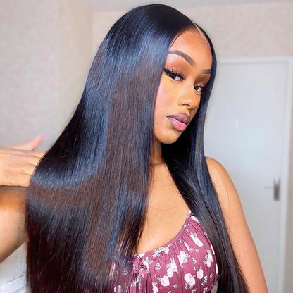 Sleek Straight Pre-cut 7x5 HD Lace Wear Go Glueless Wig with Bleached Invisible Knots