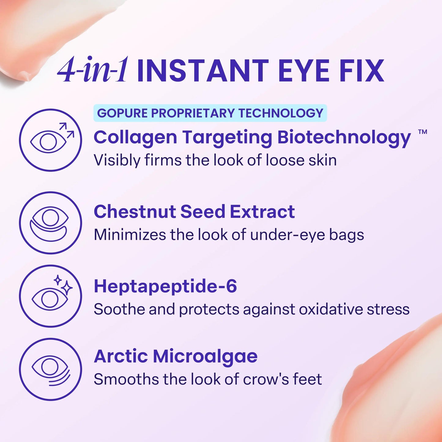 Instant Lift Eye Gel for Puffiness, Bags, Wrinkles, and Dark Circles - Anti-Aging Skin Care for Men & Women