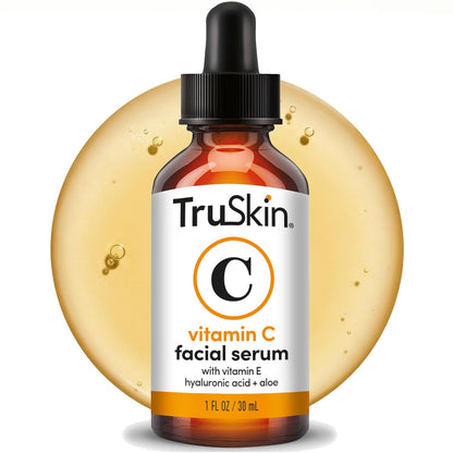 Vitamin C Serum for Face with Hyaluronic Acid & Vitamin E - Anti-Aging & Brightening Formula, 2 Fl Oz