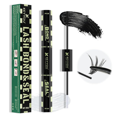 Flora Lash Clusters Kit - 132pcs D Curl Natural Extension Set with Bond, Seal, and Remover