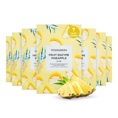 Vitamasques Face Masks Skincare Sheet Kit, 7-Pack - Juicy Collection of Triple-Layer Sheet Facial Masks - Korean Skin Care Pore Purifying, Brightening, and Hydrating