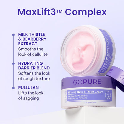 goPure Firming Butt & Thigh Cream - 8% MaxLift3 Complex