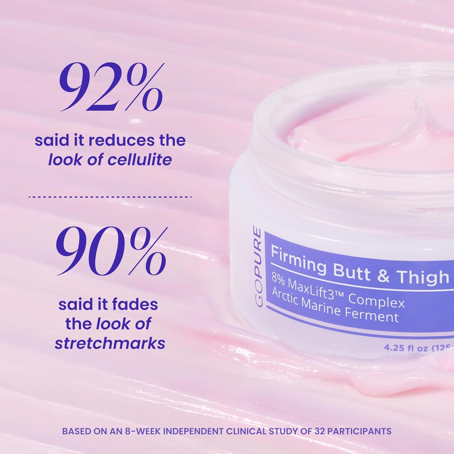 goPure Firming Butt & Thigh Cream - 8% MaxLift3 Complex