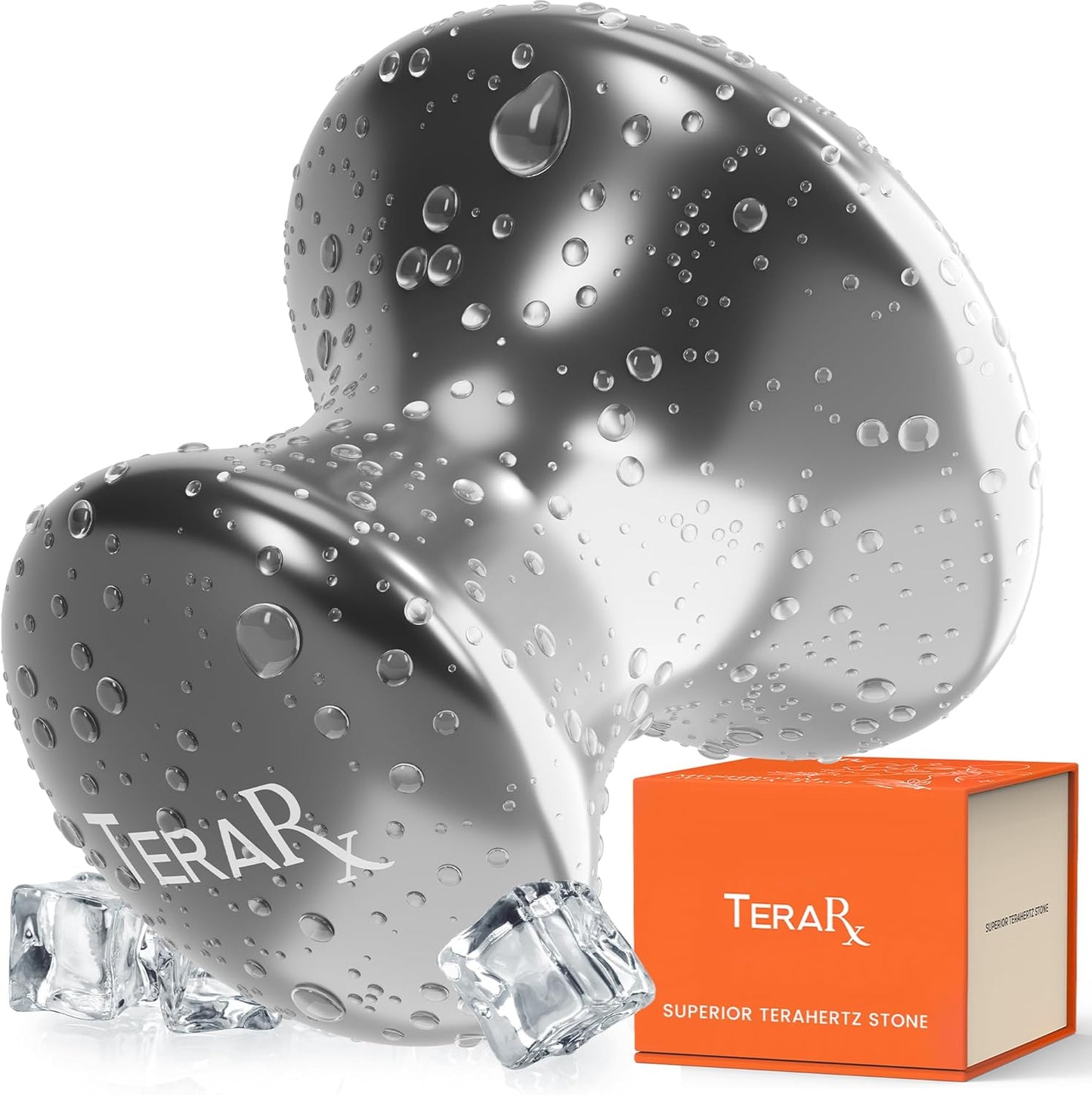 TeraRX® Terahertz Gua Sha & Facial Roller Set – 100% Authentic Terahertz Stone Face Roller to Reduce Puffiness, Improve Wrinkle Lines & Relieve Facial Tension – Perfect for Eye Massage and Relaxation