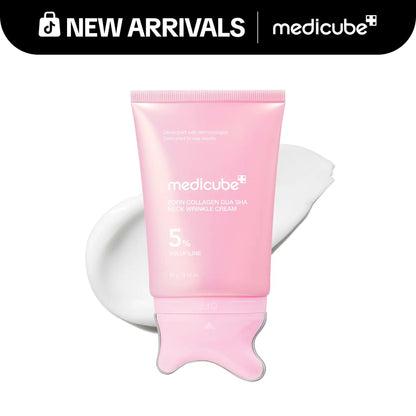 PDRN Collagen Gua Sha Neck Wrinkle Cream with 5% Firming Botanical Complex - Contour Care