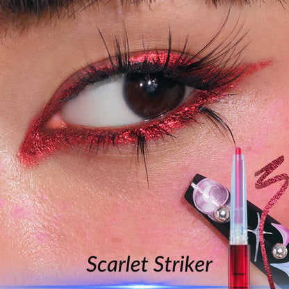 Melt-On Eyeliner - Smooth Sparkly Metallic Multichrome, Waterproof & Long-Lasting Eye Makeup