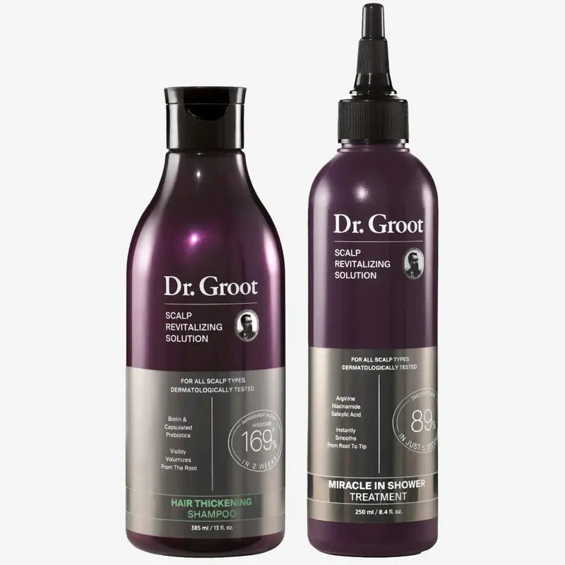 Hair & Scalp Dynamic Duo Set - Thickening Shampoo & Deep Conditioning Rinse with Biotin and Keratin
