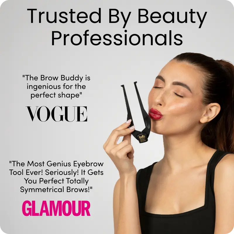 Professional Eyebrow Symmetry Mapping Kit with Precision Ruler for Perfect Makeup Application