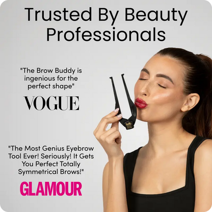 Professional Eyebrow Symmetry Mapping Kit with Precision Ruler for Perfect Makeup Application