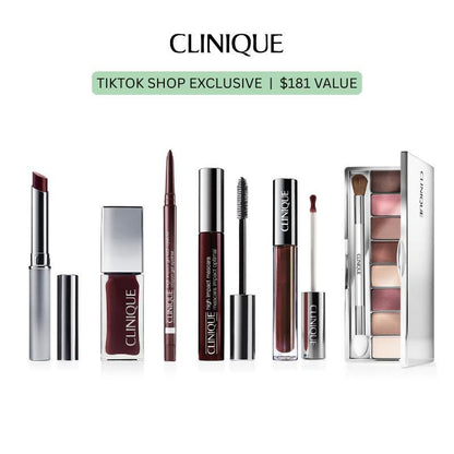 Black Honey Deluxe 6-Piece Makeup Collection - Universal Tinted Lip Balm, Mascara, and Eye Palette