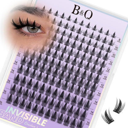 Natural Eyelash Clusters Kit - DIY Lash Extension Kit at Home with C-Curl Wispy Clusters