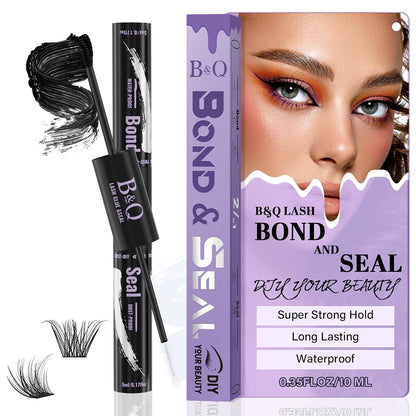 Natural Eyelash Clusters Kit - DIY Lash Extension Kit at Home with C-Curl Wispy Clusters