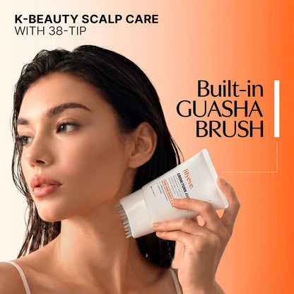 Built-in Brush Hair Serum Duo - Anti-Hair Fall & Anti-Sebum Scalp Care Ampoules