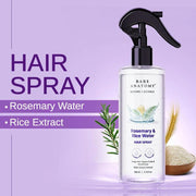 Rosemary & Rice Water Hair Growth Spray - 200ml Strengthening Mist (Pack of 3)