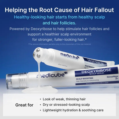Deoxyribose Scalp Serum - Roll-On Treatment for Fuller-Looking Hair and Scalp Strengthening
