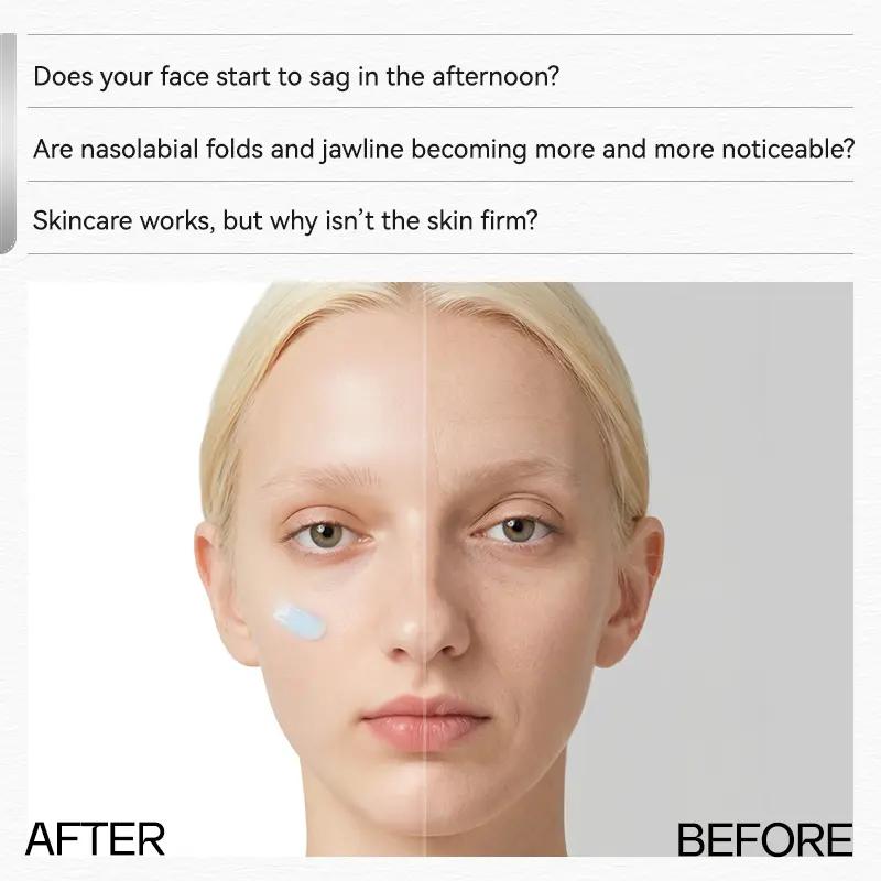 PDRN Gua Sha Jaw Line Lift-Sculpting Glass Gel Cream - De-Puffing & Lifting Peptide Glow Skin Cream