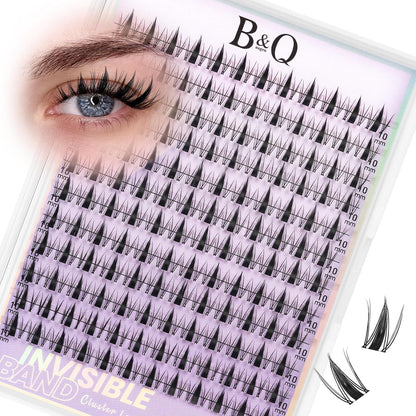Natural Eyelash Clusters Kit - DIY Lash Extension Kit at Home with C-Curl Wispy Clusters