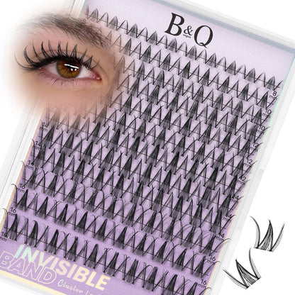 Natural Eyelash Clusters Kit - DIY Lash Extension Kit at Home with C-Curl Wispy Clusters