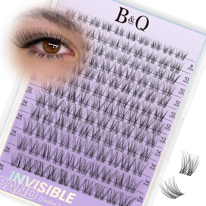 Natural Eyelash Clusters Kit - DIY Lash Extension Kit at Home with C-Curl Wispy Clusters