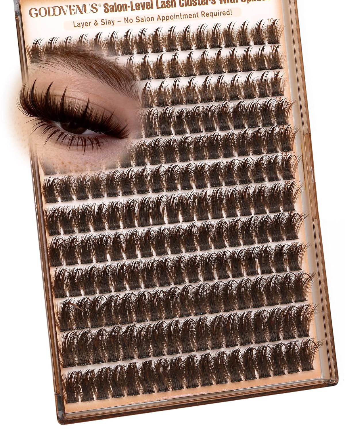 Goddvenus Manga Lash Clusters With Spikes Wispy Cluster Eyelash Extensions Fluffy Anime Eyelashes Clusters Reusable Faux Mink Fairy Individual Lash Extension (D Curve 12-18mm 204 pieces)