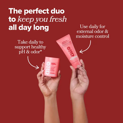 Women's Probiotics and Whole Body Deodorant Freshness Kit for pH Balance and Odor Control