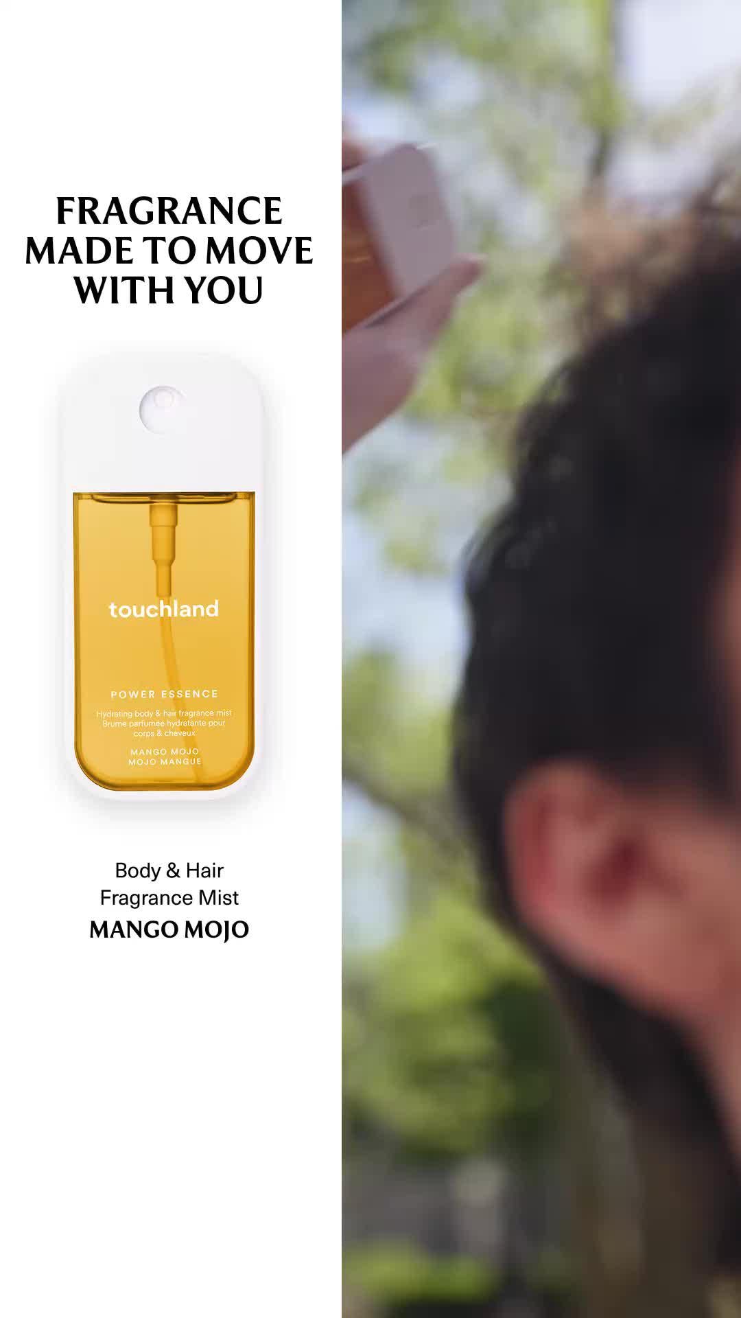 Mango Mojo Power Essence Body & Hair Fragrance Mist, Skincare-Infused Layerable Scent