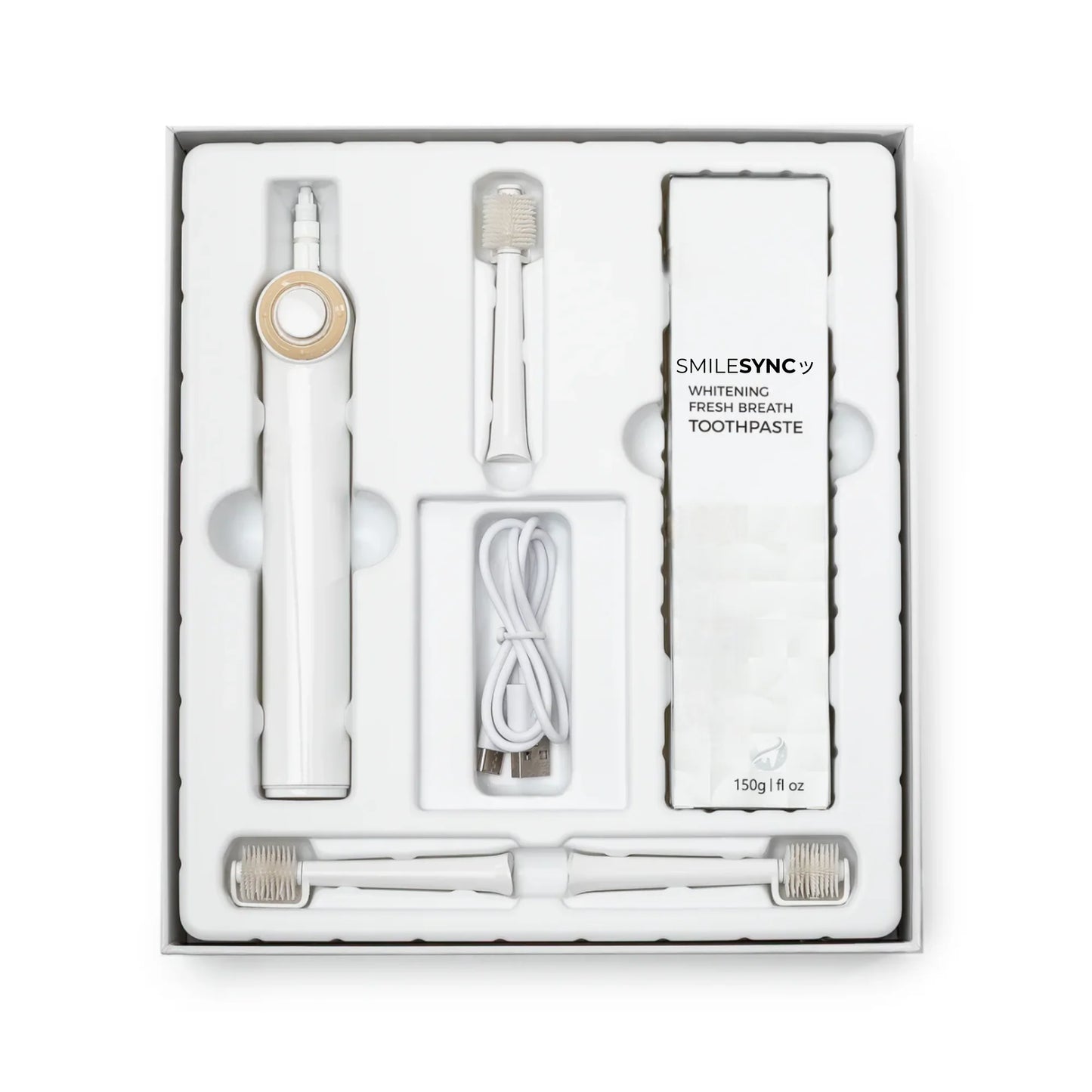 3 in 1 Electric Toothbrush - Complete Oral Care System for Deep Cleaning