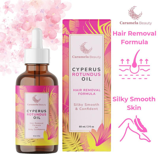 Cyperus Rotundus Oil for Natural Permanent Hair Reduction and Smooth Skin