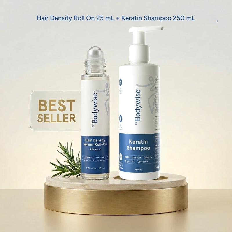 Advanced Hair Growth Roll-On Serum with 3% Rosemary and Potent Growth Complexes - Precision Scalp Applicator