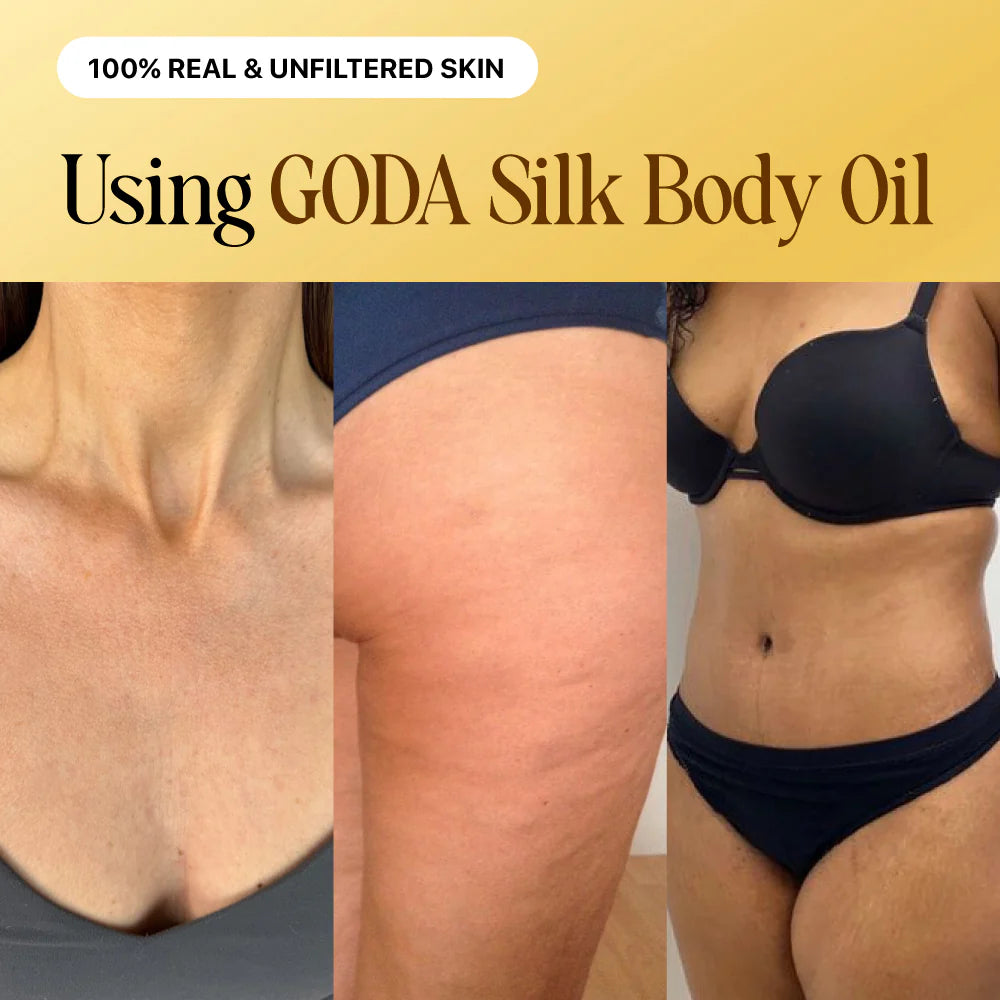 Silk Body Oil - Age-Defying Formula with 6 Essential Oils for Firming