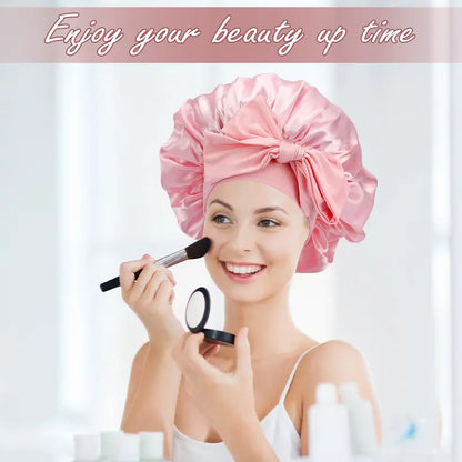 Women's Curly Hair Kit - 65in Soft Velvet Heatless Curler with Satin Sleep Bonnet