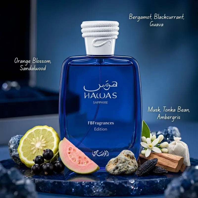 Premium Blue Edition Eau de Parfum Spray for Men, Long Lasting Masculine Fragrance 100ml (3.4 oz)