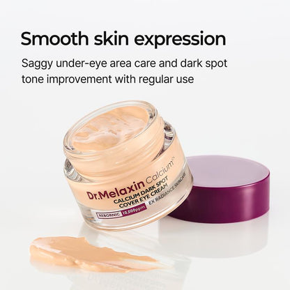 Calcium Dark Spot Eye Cream for Dark Circles, Anti-Aging, and Sagging Skin - Korean Skincare